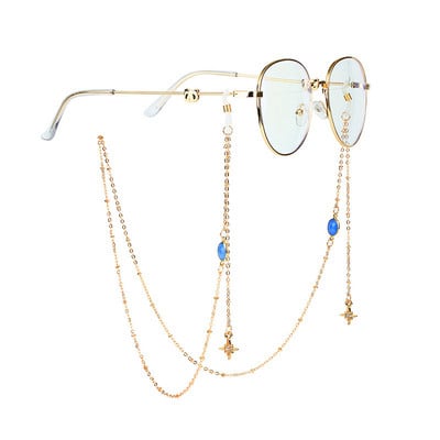 Mască Lanțuri de ochelari de soare pentru femei Bărbați Negru Auriu Argintiu Culoarea margele din aliaj Lanțuri antiderapante Accesorii pentru ochelari de modă Comerț cu ridicata