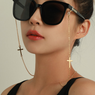 Lanțuri de măști de perle de modă Lanț de ochelari pentru femei Retro metal pentru ochelari de soare Suport pentru curele de mască Curea pentru gât Snur pentru gât agățat de bijuterii