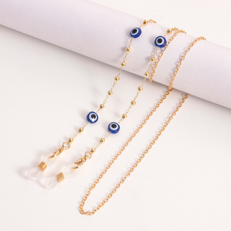 Divat Gyöngymaszk Láncok Szemüveglánc Női Retro Fém Napszemüveg Zsinórok Tartó Maszk Szíj Nyakzsinór akasztós Nyak Ékszer