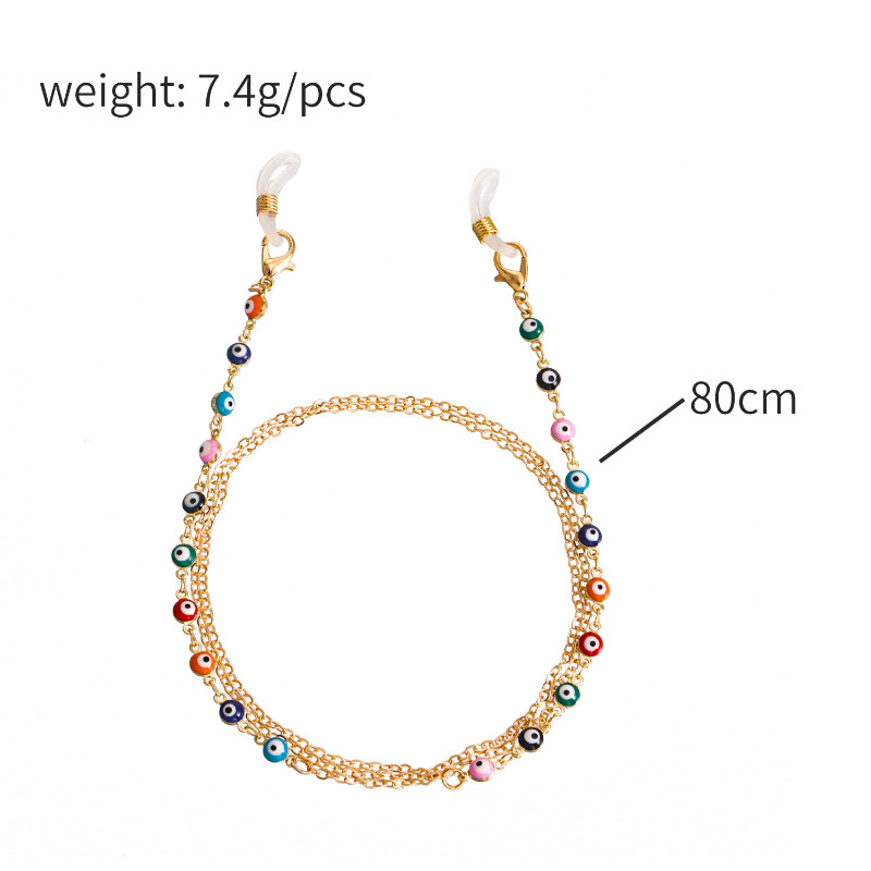Divat Gyöngymaszk Láncok Szemüveglánc Női Retro Fém Napszemüveg Zsinórok Tartó Maszk Szíj Nyakzsinór akasztós Nyak Ékszer
