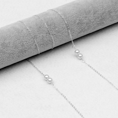 Lanțuri de măști de perle de modă Lanț de ochelari pentru femei, ochelari de soare retro din metal, șnururi pentru ochelari, curea de gât