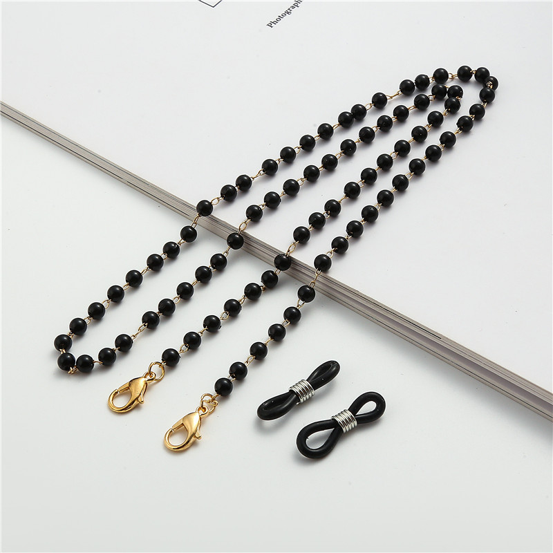 Divat szemüvegek lánc utánzat gyöngy gyöngyökkel díszített divatos nők kívül alkalmi napszemüvegek kiegészítő nyaklánc ajándék maszk akasztó kötél