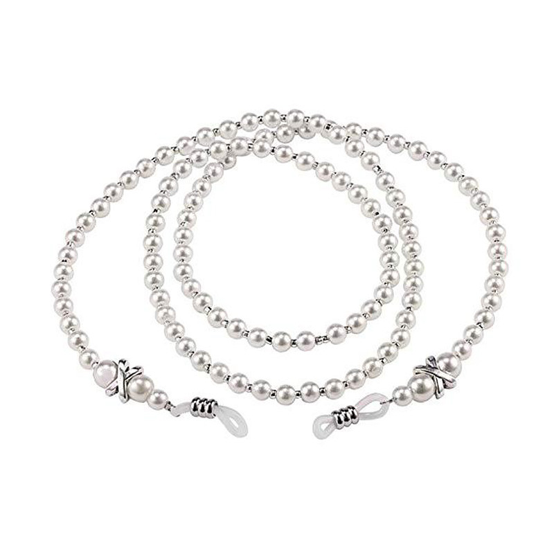 Divat Pearl Maszk Láncok Szemüvegek Láncok Női Retro fém Napszemüvegek Zsinórok Szemüvegtartó Zsinórtartó Nyakpánt