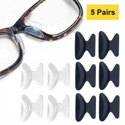 Αυτοκόλλητο αυτοκόλλητο 5 ζεύγη αντιολισθητικών μαξιλαριών σιλικόνης για γυαλιά γυαλιά ηλίου