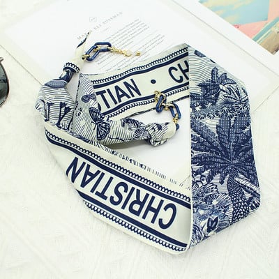 Bohemi acrilic ochelari lanț panglică mască șnur imprimare eșarfă de mătase ocazional ochelari lanț gât ochelari accesorii