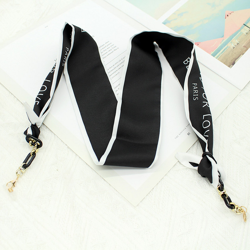 Bohemi akril szemüveg lánc szalag maszk zsinór Nyomtató selyem sál alkalmi szemüveg lánc nyak szemüveg kiegészítők