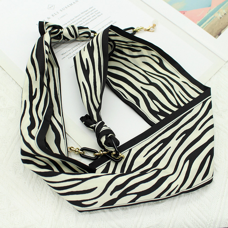 Bohemi akril szemüveg lánc szalag maszk zsinór Nyomtató selyem sál alkalmi szemüveg lánc nyak szemüveg kiegészítők