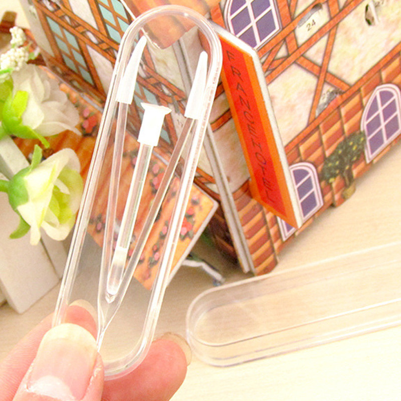 Forró, nagy, hosszú csipesz kontaktlencse klip szívópálca szett független shell beauty contact viseléses szerszámcsipesz