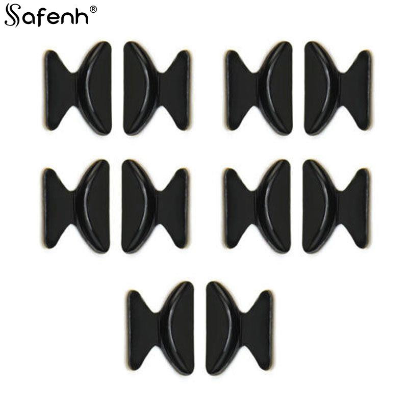 5 pár szemüveg orrpárna ragasztó szilikon orrpárna csúszásmentes átlátszó, fekete vékony orrpárna szemüveghez szemüveghez napszemüveg