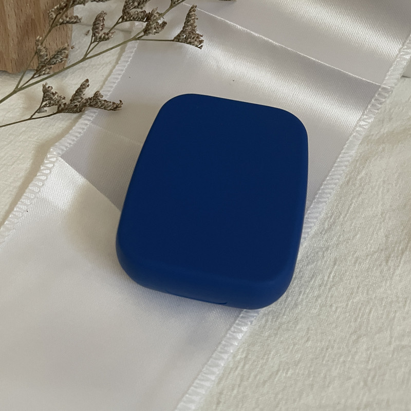 Pure Color matt kontaktlencse tok női kompakt és egyszerű hordozható színes kontaktlencsék myopia Companion Box tárolódoboza