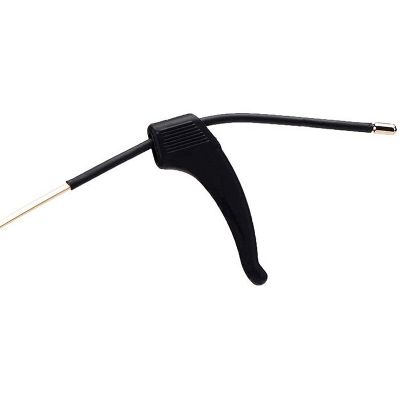 1 par protukliznih silikonskih kukica za uši za djecu, odrasle, okrugle ručke, dodaci za naočale, držač za naočale, mekana višebojna drška