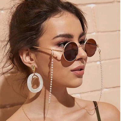 Lanț pentru ochelari de vedere imitație de perle cu margele femei la modă în afară ochelari de soare casual Accesoriu colier cadou mască frânghie