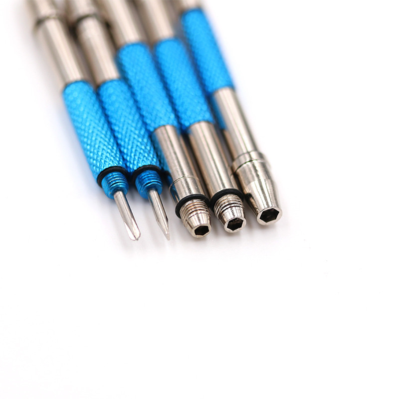 2 tk 5-ühes mini-täppisremondi kruvikeeraja, multifunktsionaalne kaasaskantav optika/prillide/päikeseprillide/ehete/kellade jaoks