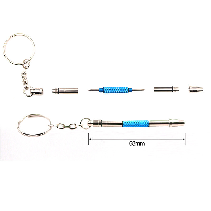 2 tk 5-ühes mini-täppisremondi kruvikeeraja, multifunktsionaalne kaasaskantav optika/prillide/päikeseprillide/ehete/kellade jaoks