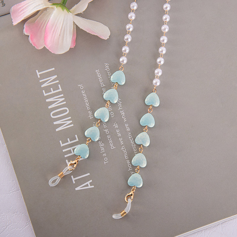 Új szemüvegek láncok divatmaszkok akasztókötelek szívgyöngyök gyöngyök szemüvegek láncok fém napszemüvegek zsinórok női maszk láncok