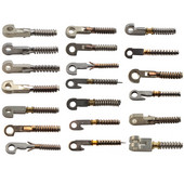 100 bucăți de inserții cu arc pentru repararea tâmplelor flexibile de ochelari sparte, piese de schimb de arc sparte diferite tipuri