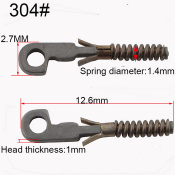100PCS пружинни вложки за ремонт на счупени гъвкави дужки на очила счупена резервна част на пружината различни видове