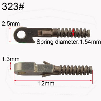 100PCS пружинни вложки за ремонт на счупени гъвкави дужки на очила счупена резервна част на пружината различни видове