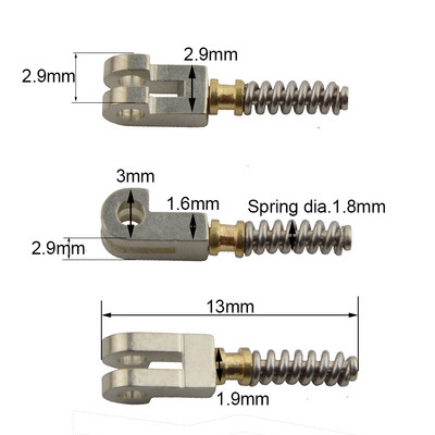 100 bucăți de inserții cu arc pentru repararea tâmplelor flexibile de ochelari sparte, piese de schimb de arc sparte diferite tipuri