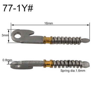 100 bucăți de inserții cu arc pentru repararea tâmplelor flexibile de ochelari sparte, piese de schimb de arc sparte diferite tipuri