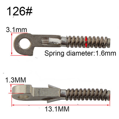 100 bucăți de inserții cu arc pentru repararea tâmplelor flexibile de ochelari sparte, piese de schimb de arc sparte diferite tipuri