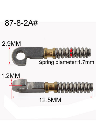 100 bucăți de inserții cu arc pentru repararea tâmplelor flexibile de ochelari sparte, piese de schimb de arc sparte diferite tipuri