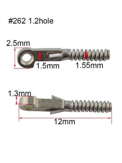 100 bucăți de inserții cu arc pentru repararea tâmplelor flexibile de ochelari sparte, piese de schimb de arc sparte diferite tipuri