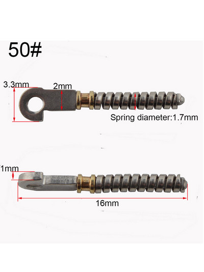 100 bucăți de inserții cu arc pentru repararea tâmplelor flexibile de ochelari sparte, piese de schimb de arc sparte diferite tipuri