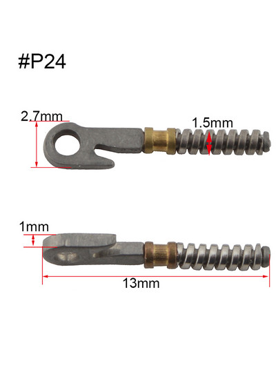 100 bucăți de inserții cu arc pentru repararea tâmplelor flexibile de ochelari sparte, piese de schimb de arc sparte diferite tipuri