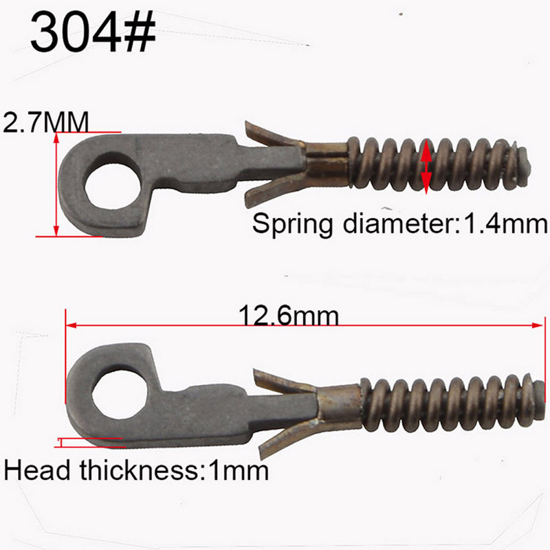 100 DB rugós betétek törött szemüveg hajlékony szárak javításához törött rugós cserealkatrészek különböző típusai