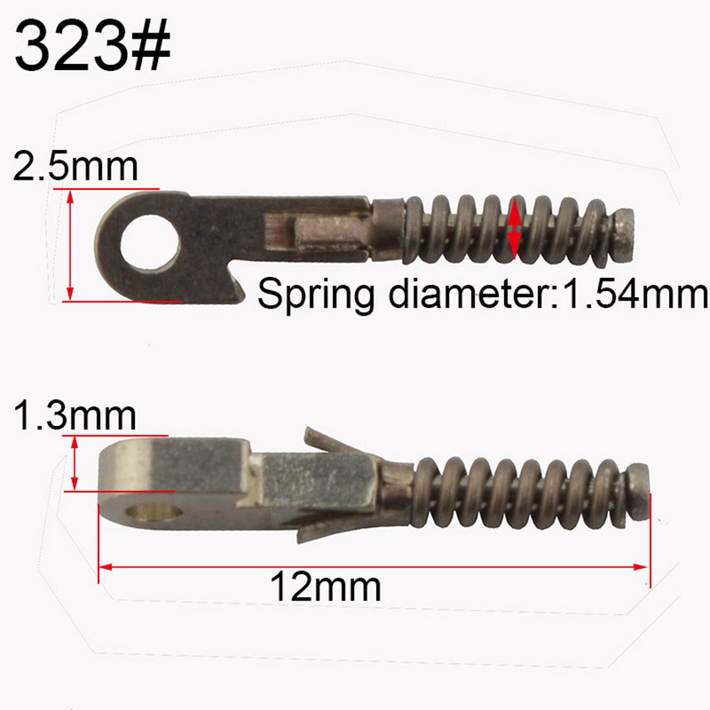 100 DB rugós betétek törött szemüveg hajlékony szárak javításához törött rugós cserealkatrészek különböző típusai