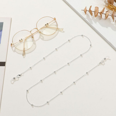 Boho Bile Mărgele Lanțuri Ochelari lungi Chsin Fashion Curea pentru gât Ochelari de metal Bijuterii pentru femei Accesorii de decorare