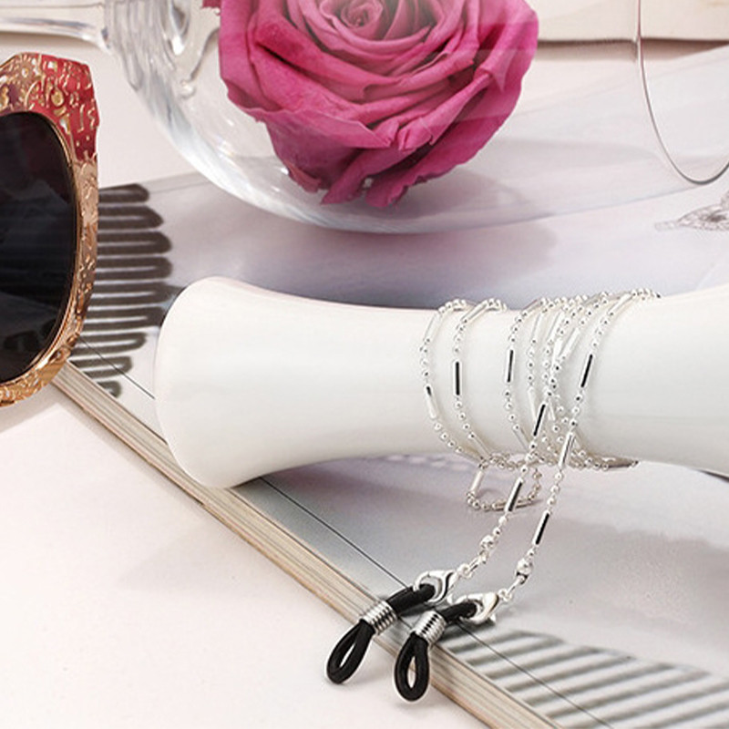 Minimalistički stil Lanac od crnih perli Lanac za naočale Uzica Lanci za naočale za čitanje Ženski dodaci Sunčane naočale Trake za držanje Uzice