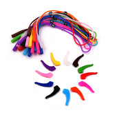 COLOUR_MAX Elastic înalt anti-alunecare Buton reglabil Elastic înalt anti-alunecare Ochelari de soare din silicon Snur pentru ochelari Lanț pentru ochelari