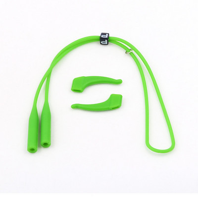COLOUR_MAX Elastic înalt anti-alunecare Buton reglabil Elastic înalt anti-alunecare Ochelari de soare din silicon Snur pentru ochelari Lanț pentru ochelari