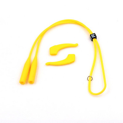 COLOUR_MAX Elastic înalt anti-alunecare Buton reglabil Elastic înalt anti-alunecare Ochelari de soare din silicon Snur pentru ochelari Lanț pentru ochelari