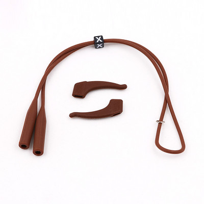 COLOUR_MAX Elastic înalt anti-alunecare Buton reglabil Elastic înalt anti-alunecare Ochelari de soare din silicon Snur pentru ochelari Lanț pentru ochelari