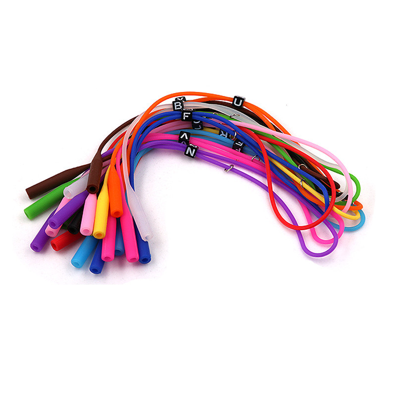 COLOUR_MAX Magas rugalmasságú csúszásgátló állítható gomb Magas elasztikus csúszásgátló szilikon napszemüvegek szemüvegzsinórok szemüvegláncok