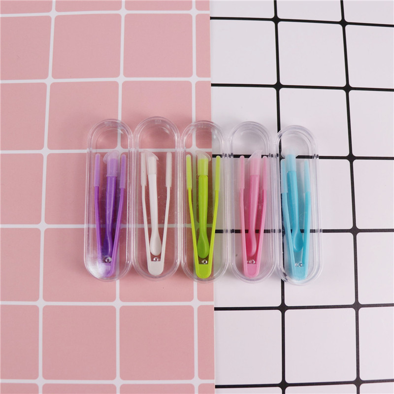 1 szett új többszínű kontaktlencse csipesz és tapadókorong speciális bilincsekhez szerszám kontaktlencse behelyező eltávolító