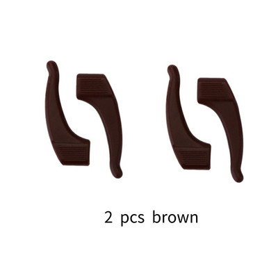 1 pora neslystančių silikoninių ausų kabliukų, skirtų vaikams, suaugusiems, apvalios rankenos, akinių priedai, akinių laikiklis, minkštas daugiaspalvis sportui