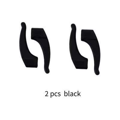 1 pora neslystančių silikoninių ausų kabliukų, skirtų vaikams, suaugusiems, apvalios rankenos, akinių priedai, akinių laikiklis, minkštas daugiaspalvis sportui