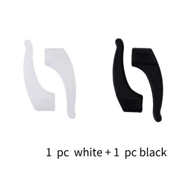 1 pora neslystančių silikoninių ausų kabliukų, skirtų vaikams, suaugusiems, apvalios rankenos, akinių priedai, akinių laikiklis, minkštas daugiaspalvis sportui