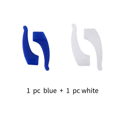 1 pora neslystančių silikoninių ausų kabliukų, skirtų vaikams, suaugusiems, apvalios rankenos, akinių priedai, akinių laikiklis, minkštas daugiaspalvis sportui