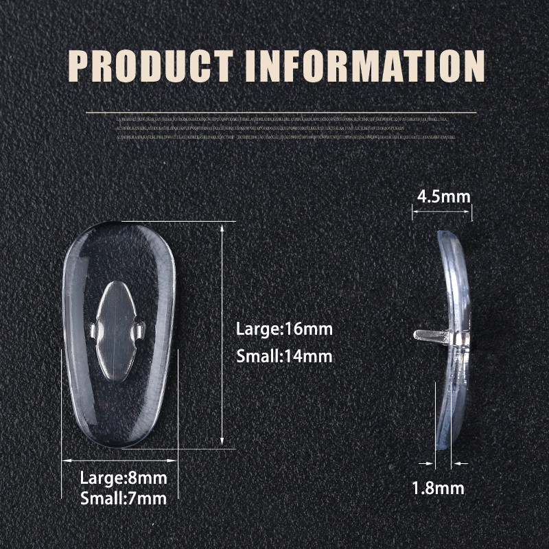 COLOUR_MAX 16 mm-es csíptetős csere-orrpárnák napszemüvegekhez és egyéb szemüvegekhez