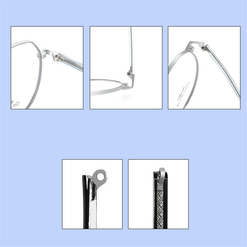 1 pora akinių dėtuvės, pakaitiniai metaliniai akiniai nuo saulės, rankos, akiniai, kojos, akiniai, lydinio strypų taisymas, hipoalerginiai