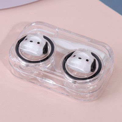 1 db Nem kell csavaros kupakot gumigyűrűvel. Aranyos rajzfilm, finom vaku, háromdimenziós dekorációs kontaktlencse kísérődoboz