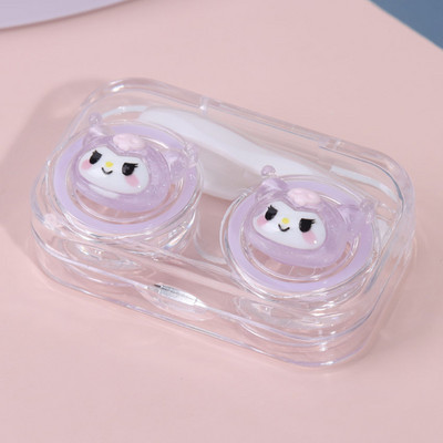 1 db Nem kell csavaros kupakot gumigyűrűvel. Aranyos rajzfilm, finom vaku, háromdimenziós dekorációs kontaktlencse kísérődoboz