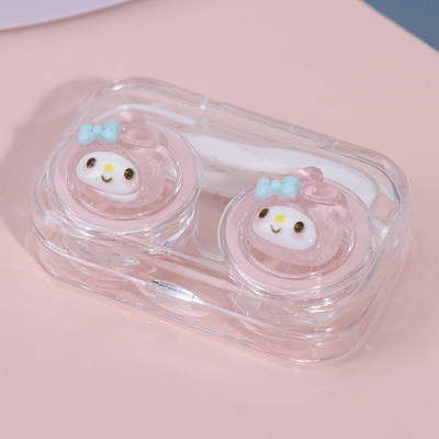 1 db Nem kell csavaros kupakot gumigyűrűvel. Aranyos rajzfilm, finom vaku, háromdimenziós dekorációs kontaktlencse kísérődoboz