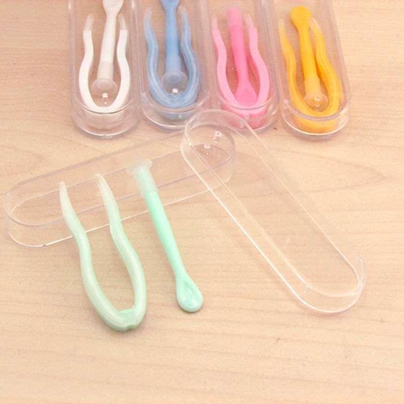 1Komplekteerige uus kontaktläätsede sisestaja eemaldaja mitmevärviline kontaktläätsede pintsetid ja imipulk spetsiaalsete klambrite tööriista jaoks