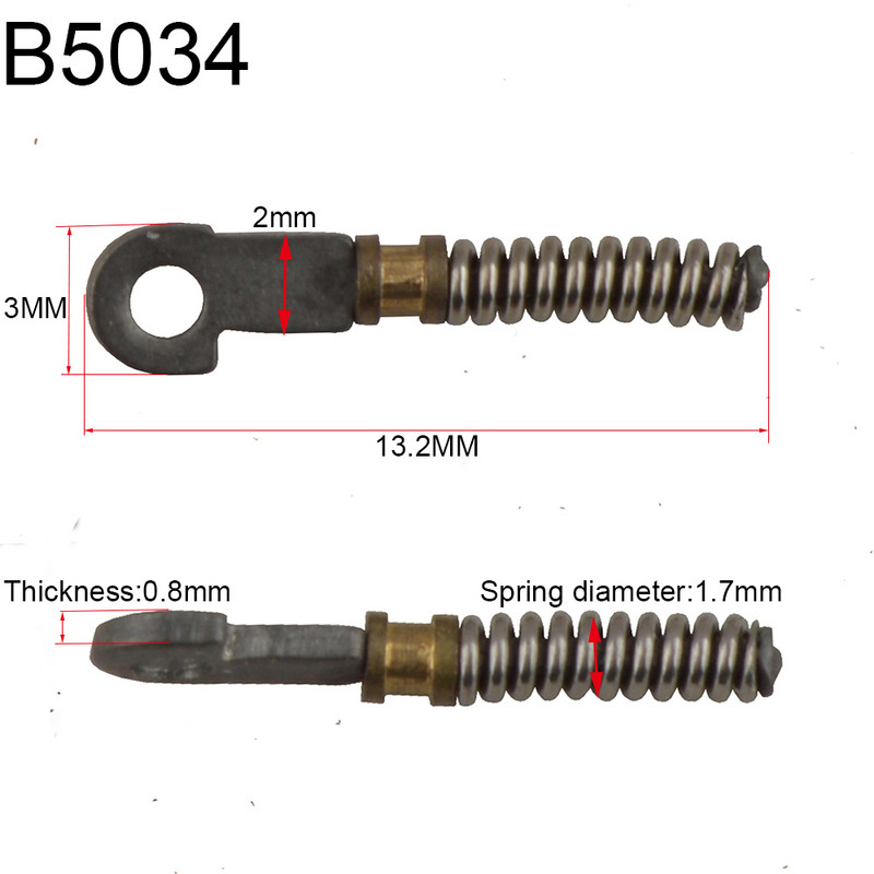 100 DB rugós betétek törött szemüveg hajlékony szárak javításához törött rugó cserealkatrész B5034
